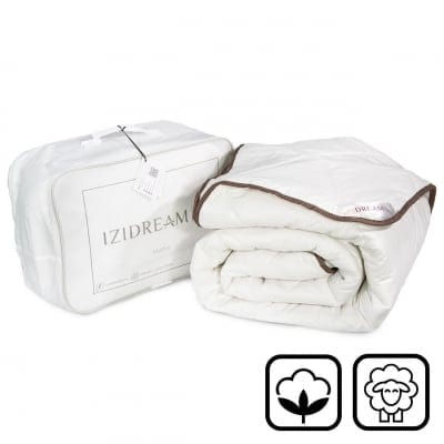 Капитонирана вълнена завивка от 100% памук и вълна - Wesleep