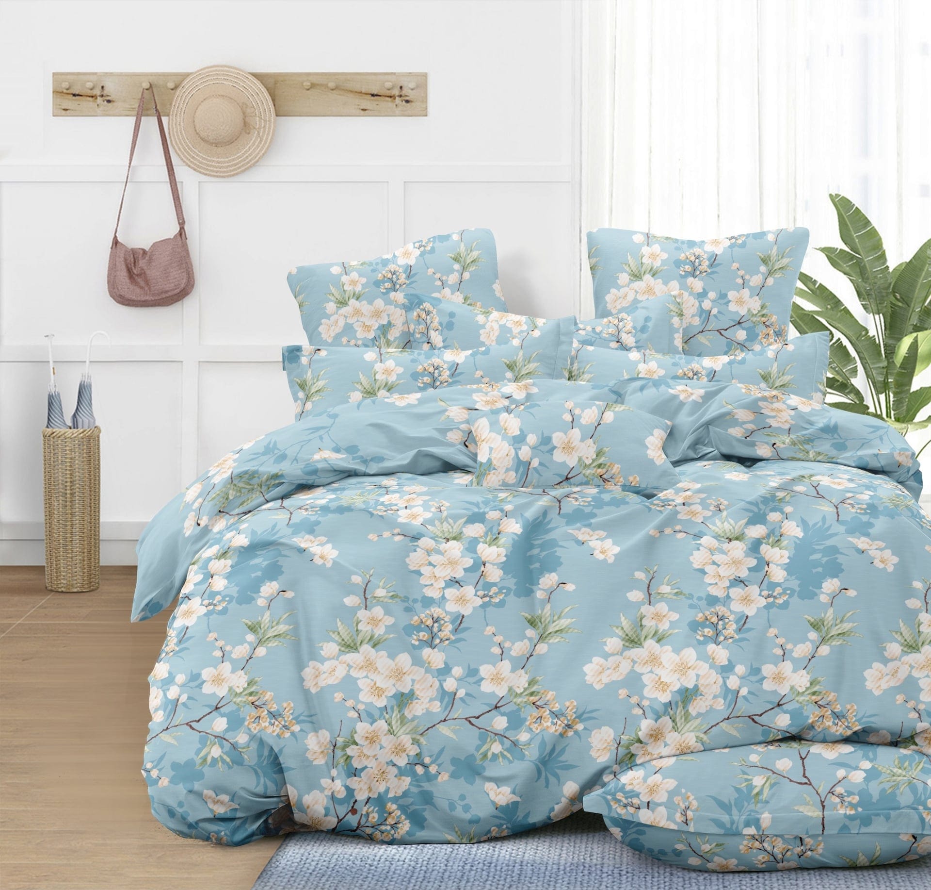 Двоен спален комплект от микросатен Амелия