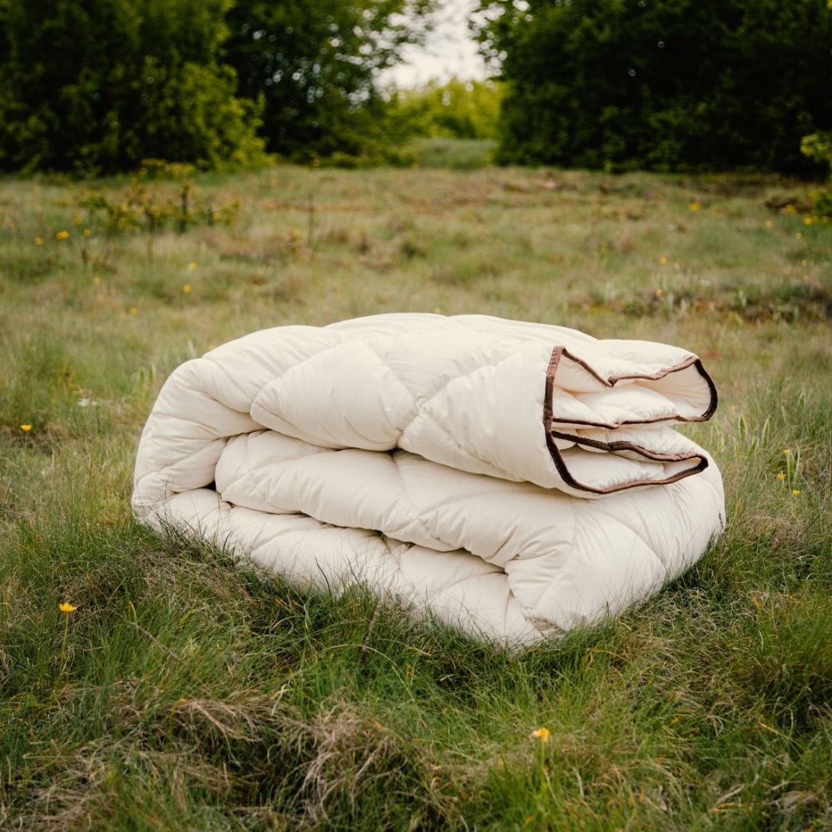 Олекотена зимна завивка НАТУРАЛ от 100% памук