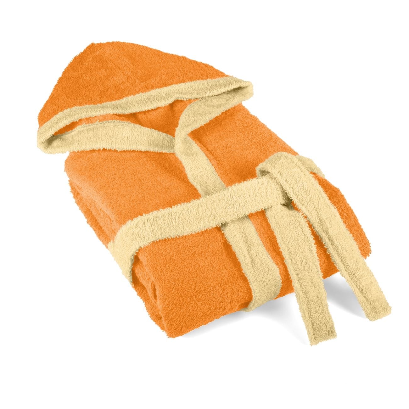 Детски Халат за Баня в Оранжево, 6-8 Години, 100% Памук