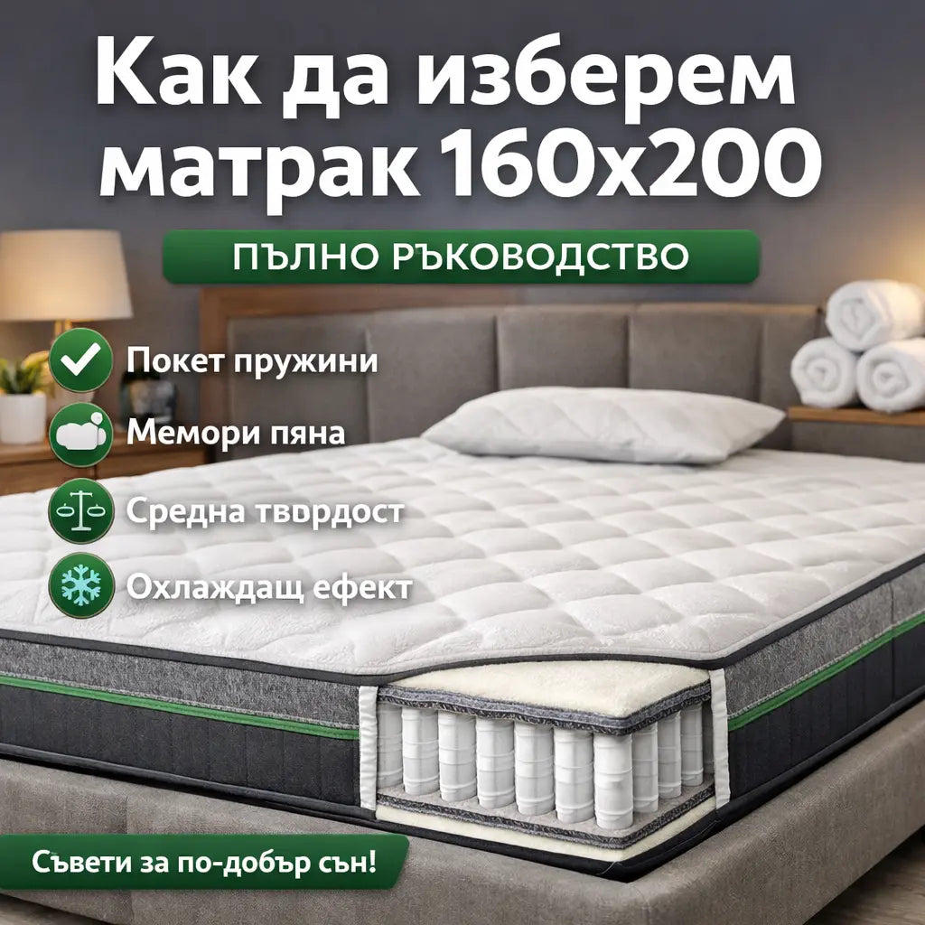 Как да изберем матрак с размер 160x200: експертно ръководство 2026