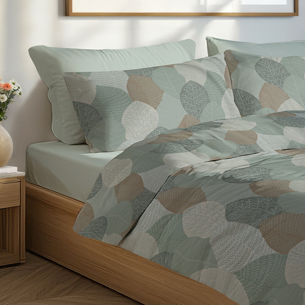 Спално бельо ФОРЕСТ, 100% Памук Ранфорс, 3 части