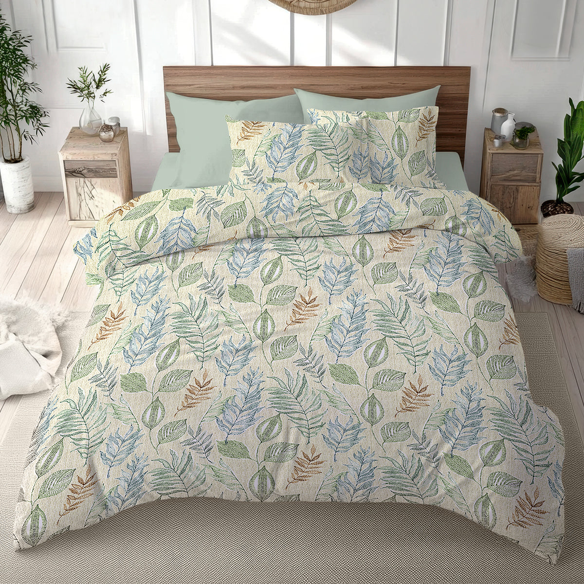 Спално бельо МОЗАИК, 100% Памук Ранфорс, 5 части