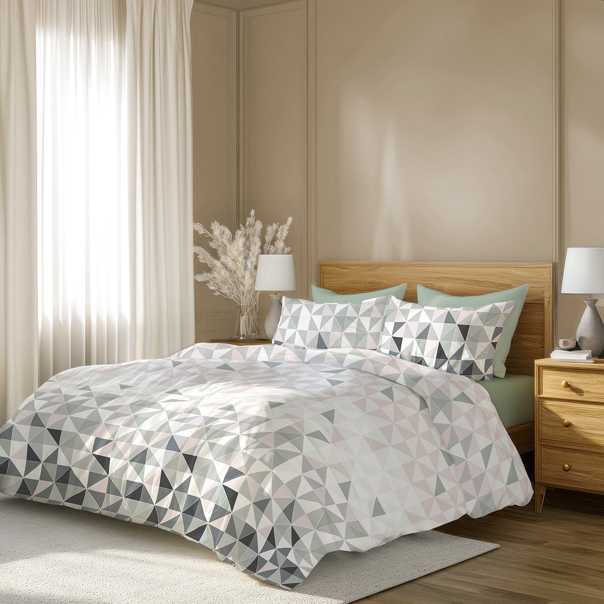 Спално бельо ТАЙЛЪР, 100% Памук Ранфорс, 5 части