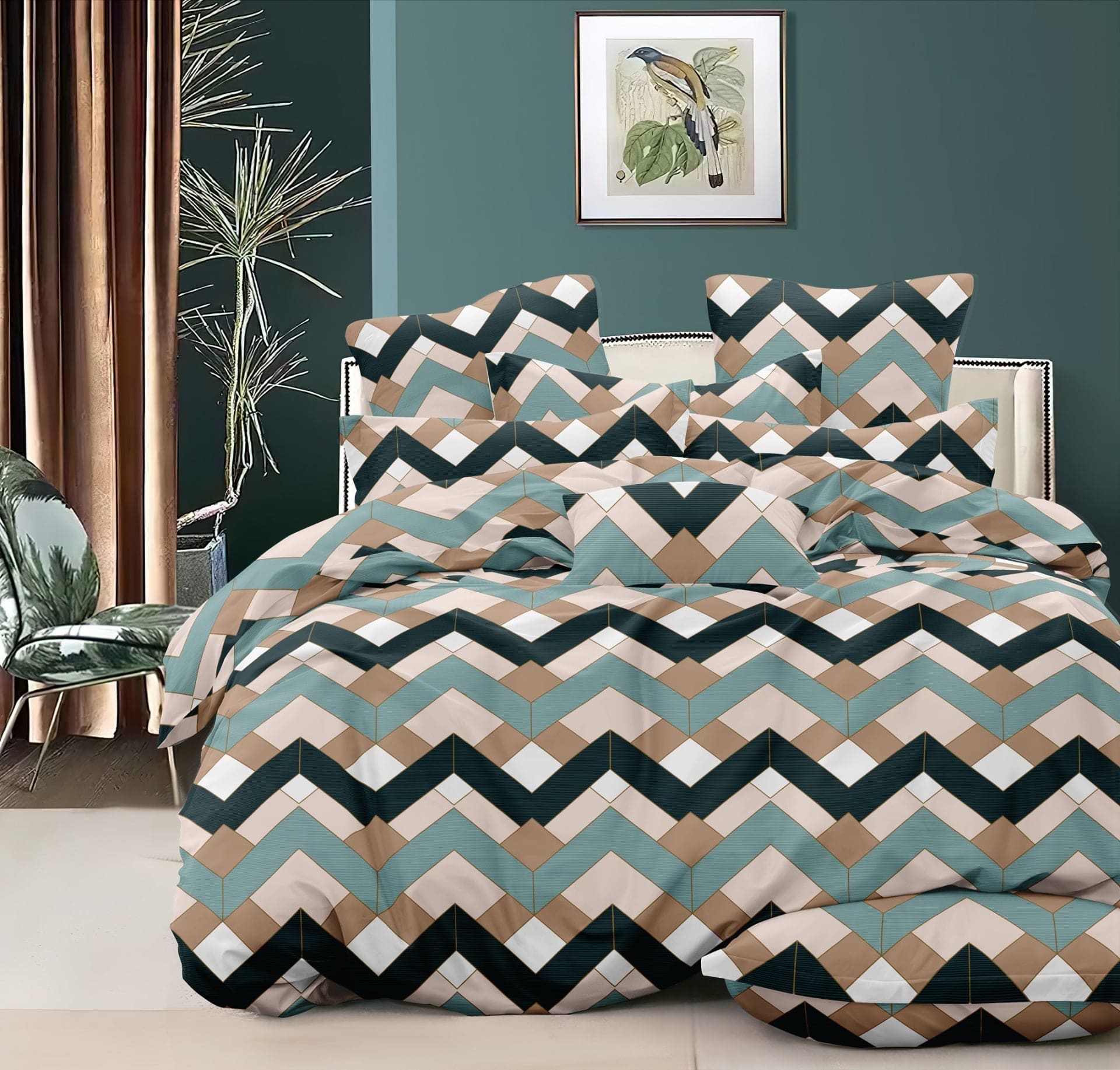 Двоен спален комплект от микросатен Бари