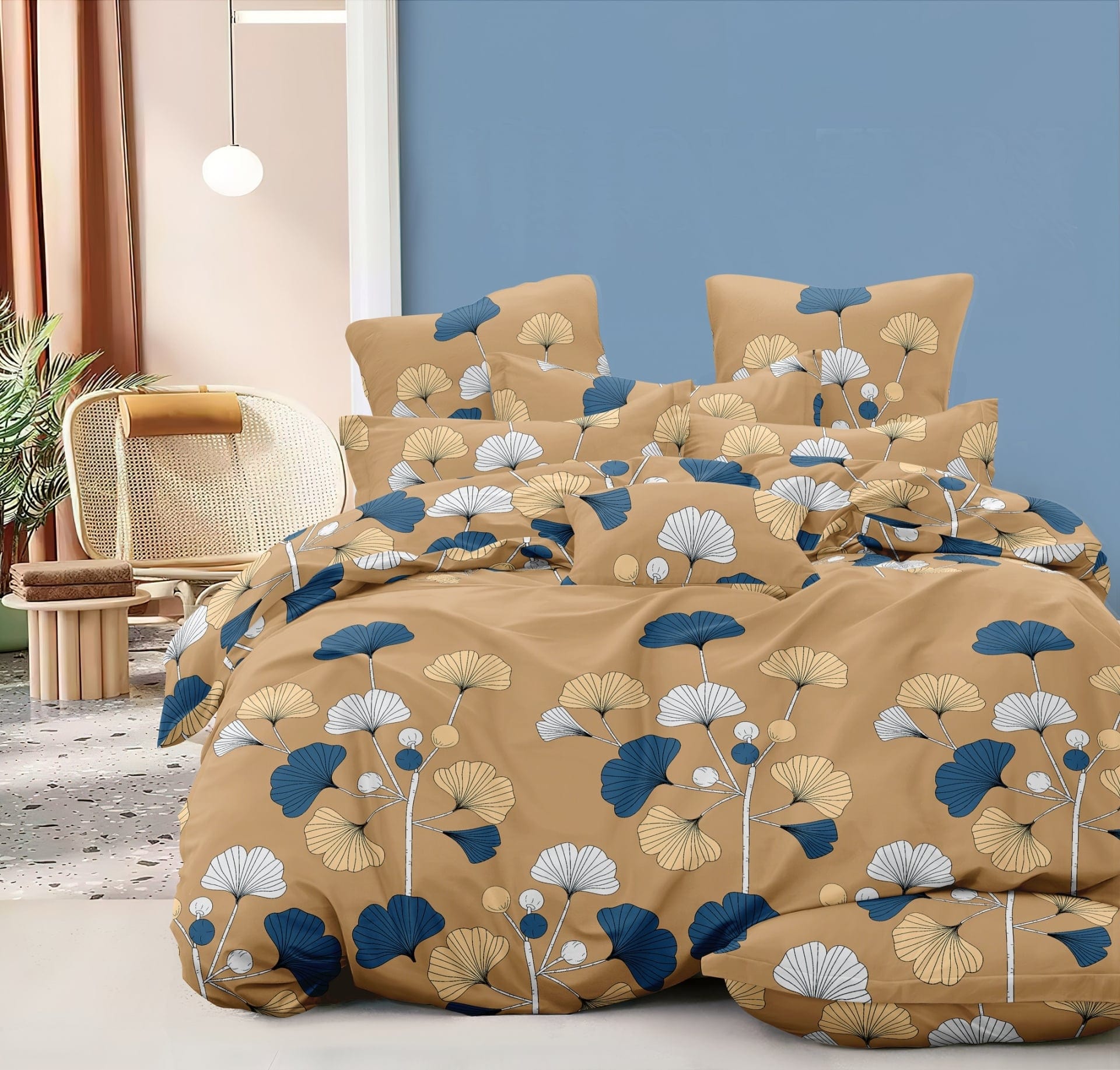 Двоен спален комплект от микросатен Валео