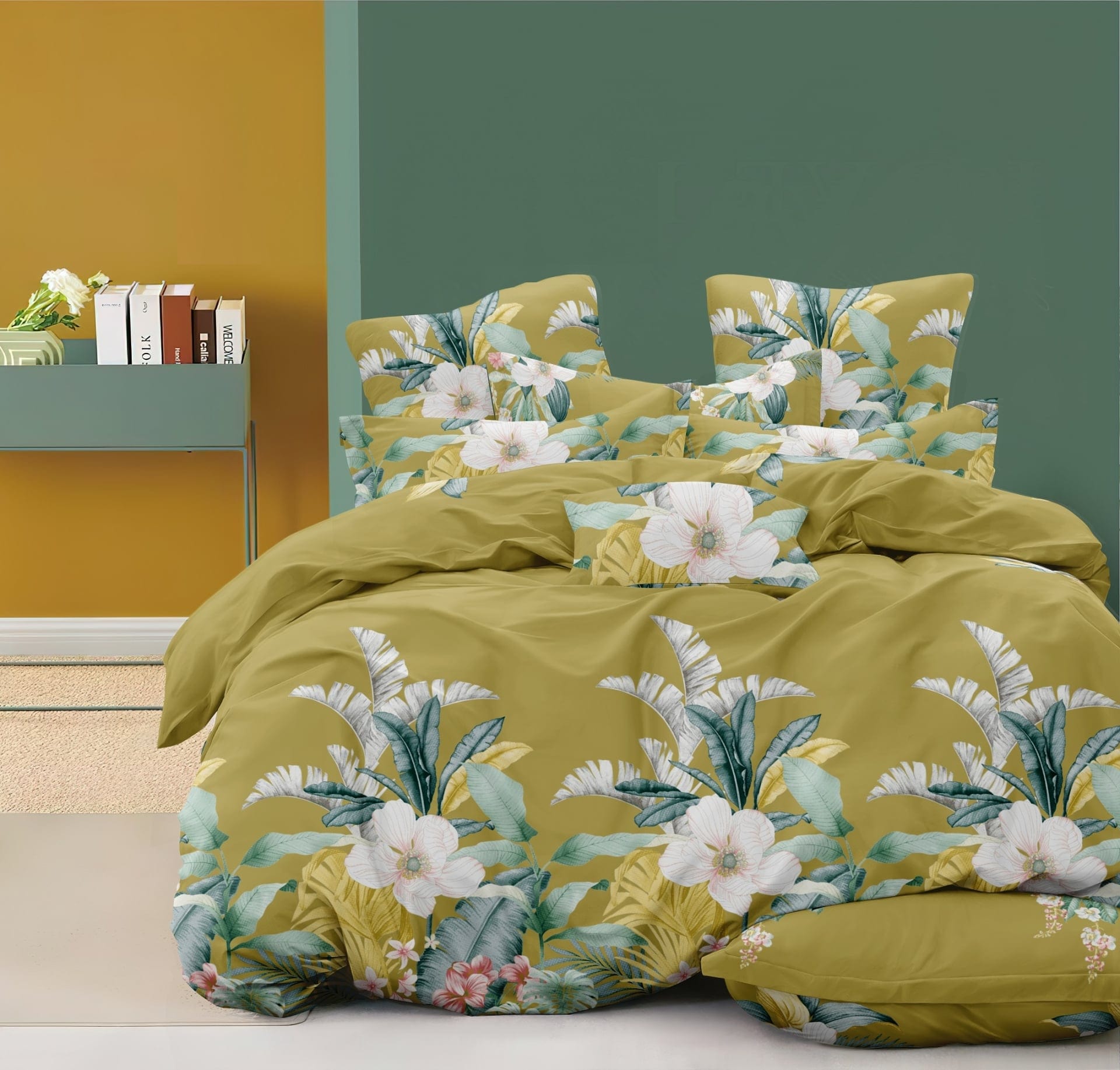 Двоен спален комплект от микросатен Савин