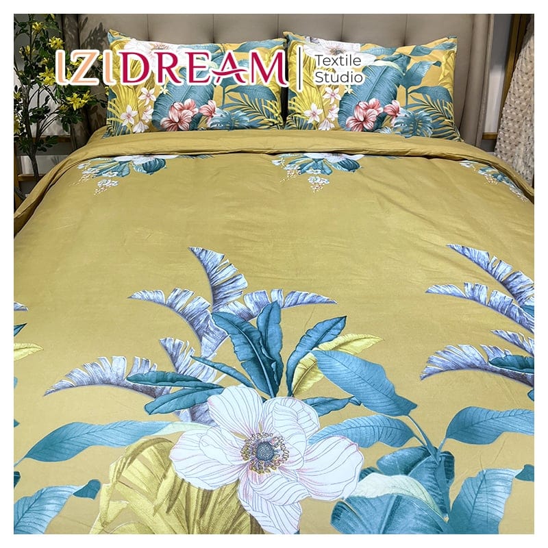 Двоен спален комплект от микросатен Савин