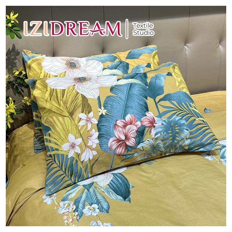 Двоен спален комплект от микросатен Савин