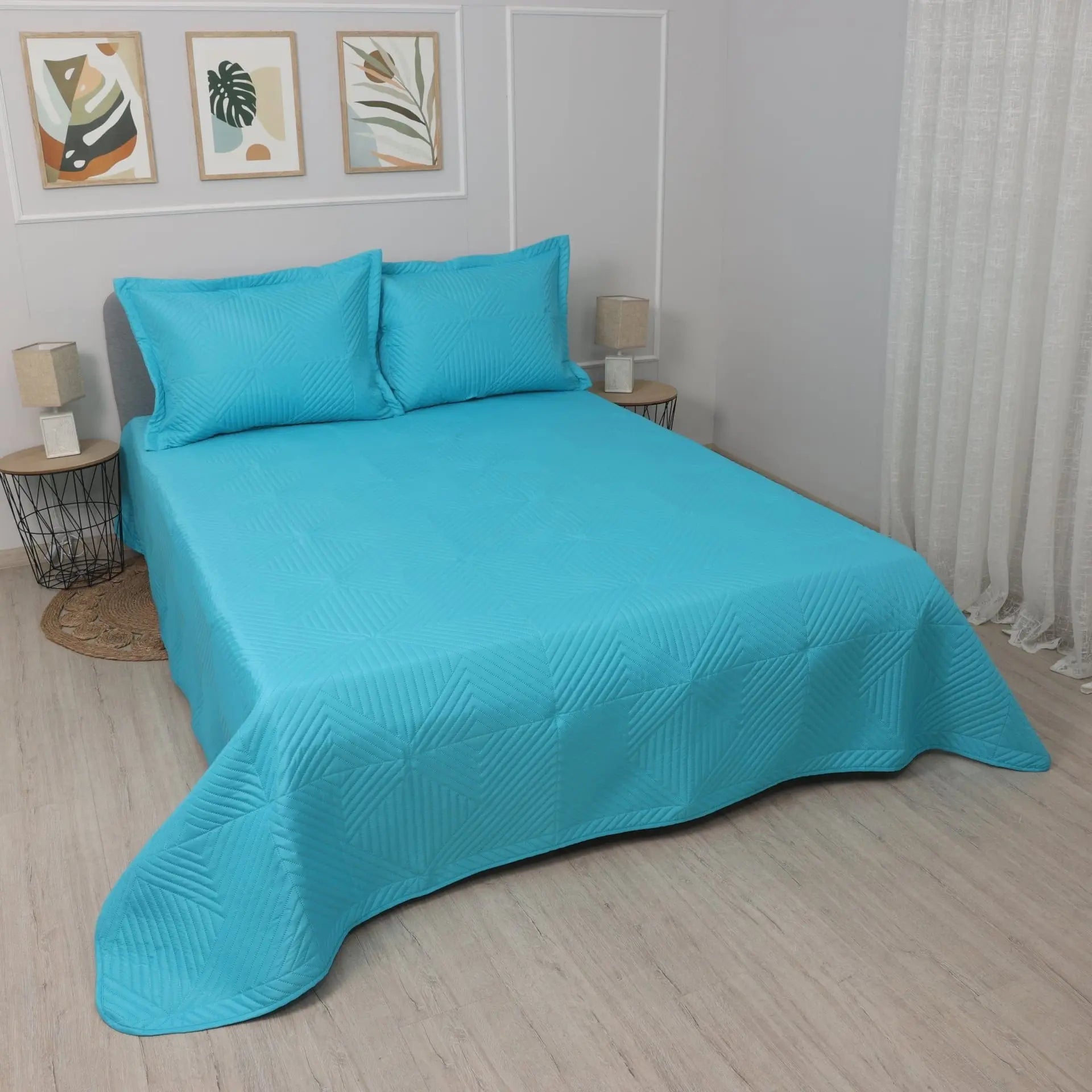 Комплект 2 бр. декоративни калъфки за възглавници 50/70 см Куин Тюркоаз Izidream