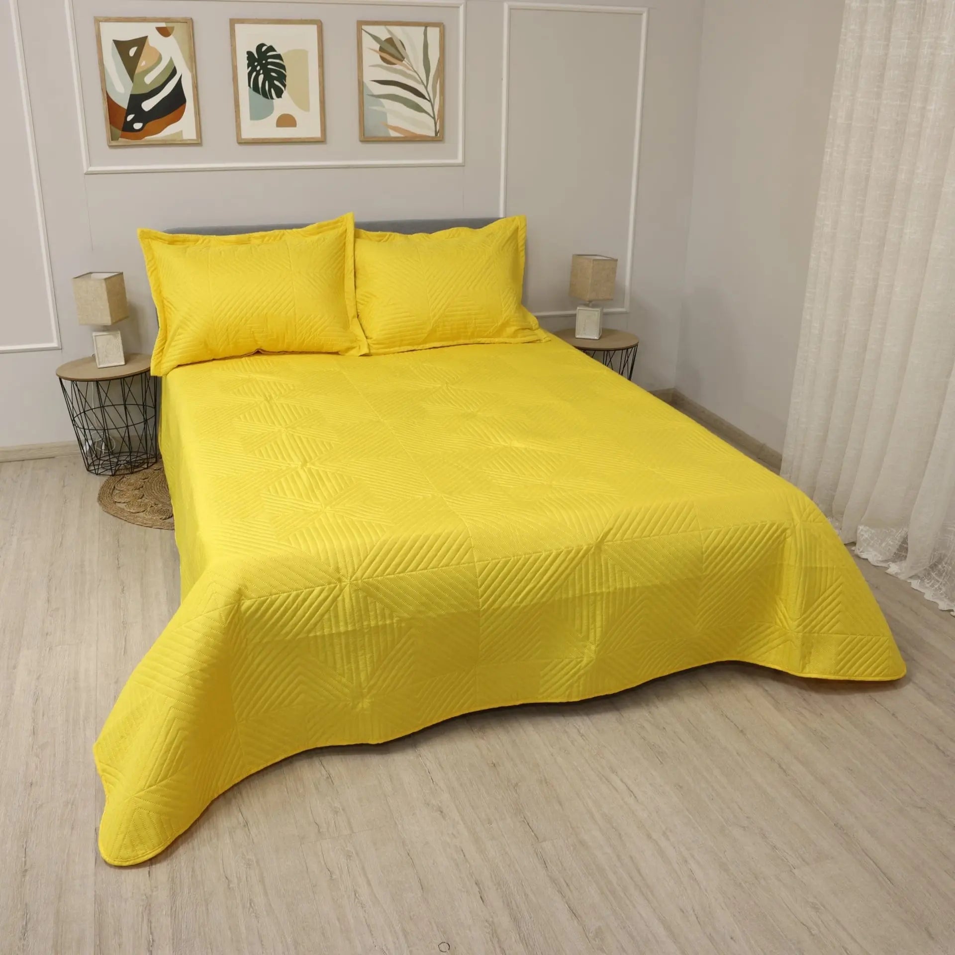 Шалте за спалня или диван Куин Жълто 220/240 см. Izidream