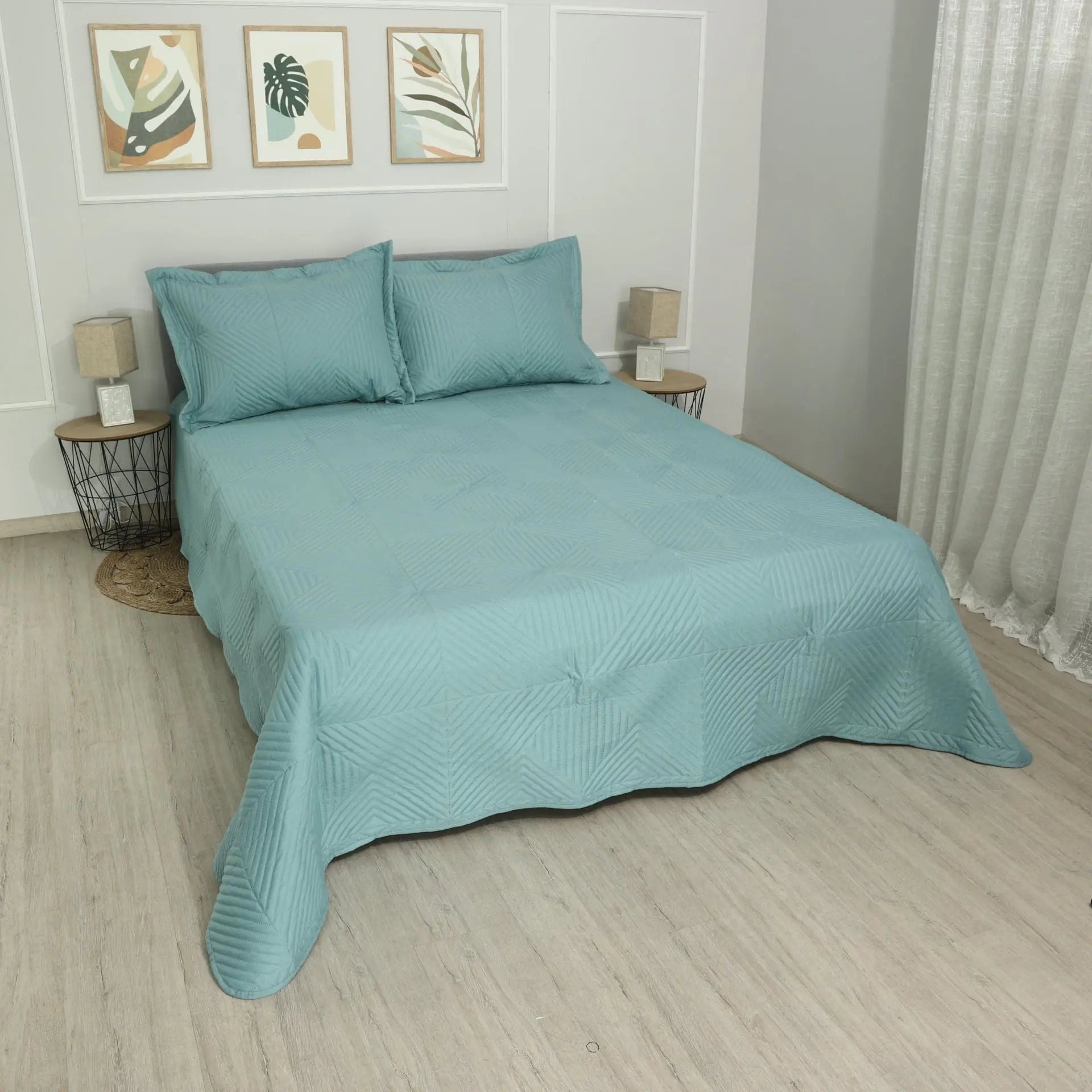 Шалте за спалня или диван Куин Светло синьо 220/240 см. Izidream