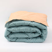 Лятна олекотена завивка за спалня Елинор Аква/Праскова 200/210 см.