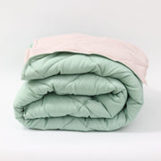 Лятна олекотена завивка за спалня Елинор Бледо розово/Мента 200/210 см.