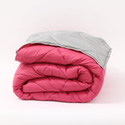 Лятна олекотена завивка за спалня Елинор Розово/Сиво 200/210 см.