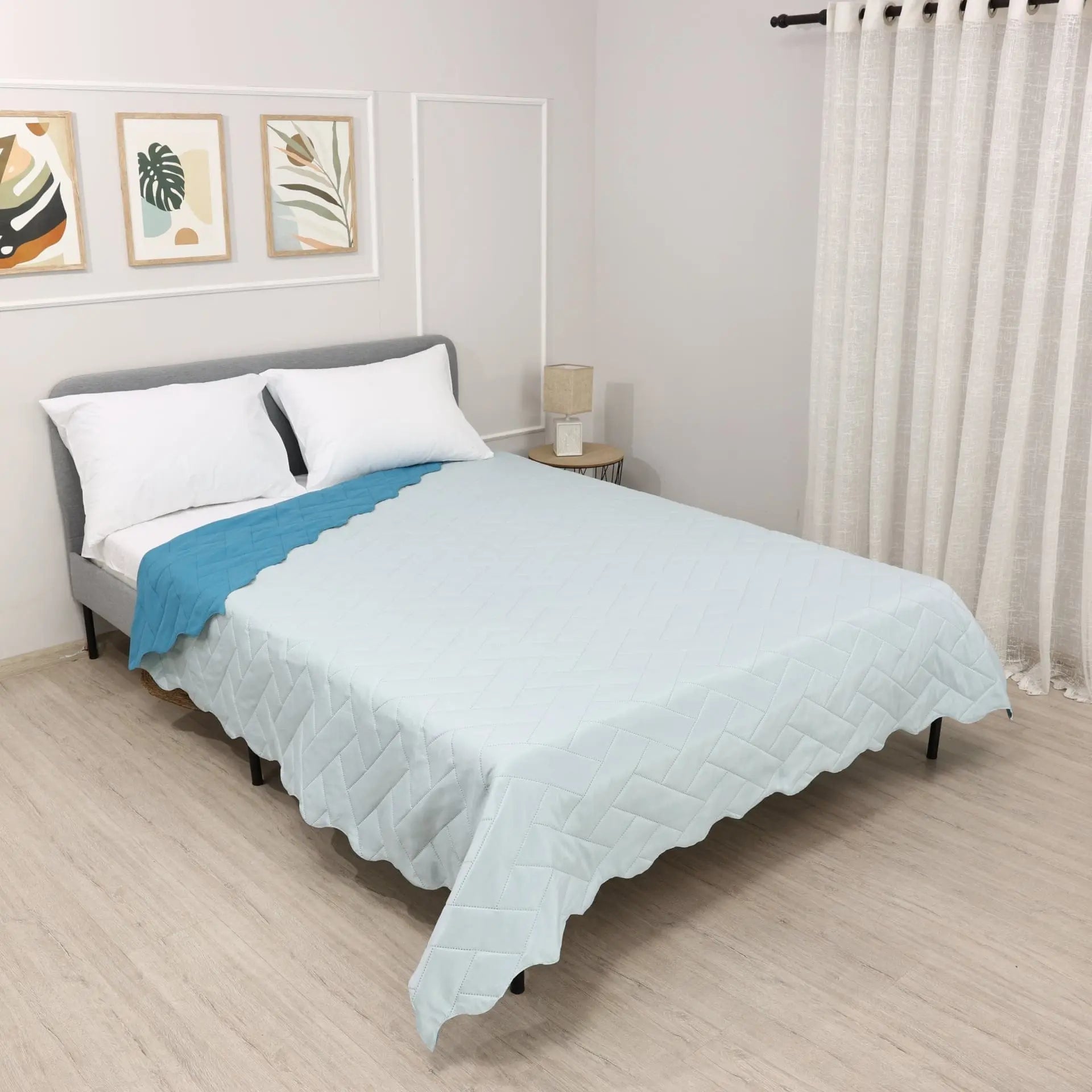 Двулицево шалте за спалня или диван Изи Синьо/Блу 200/220см. Izidream