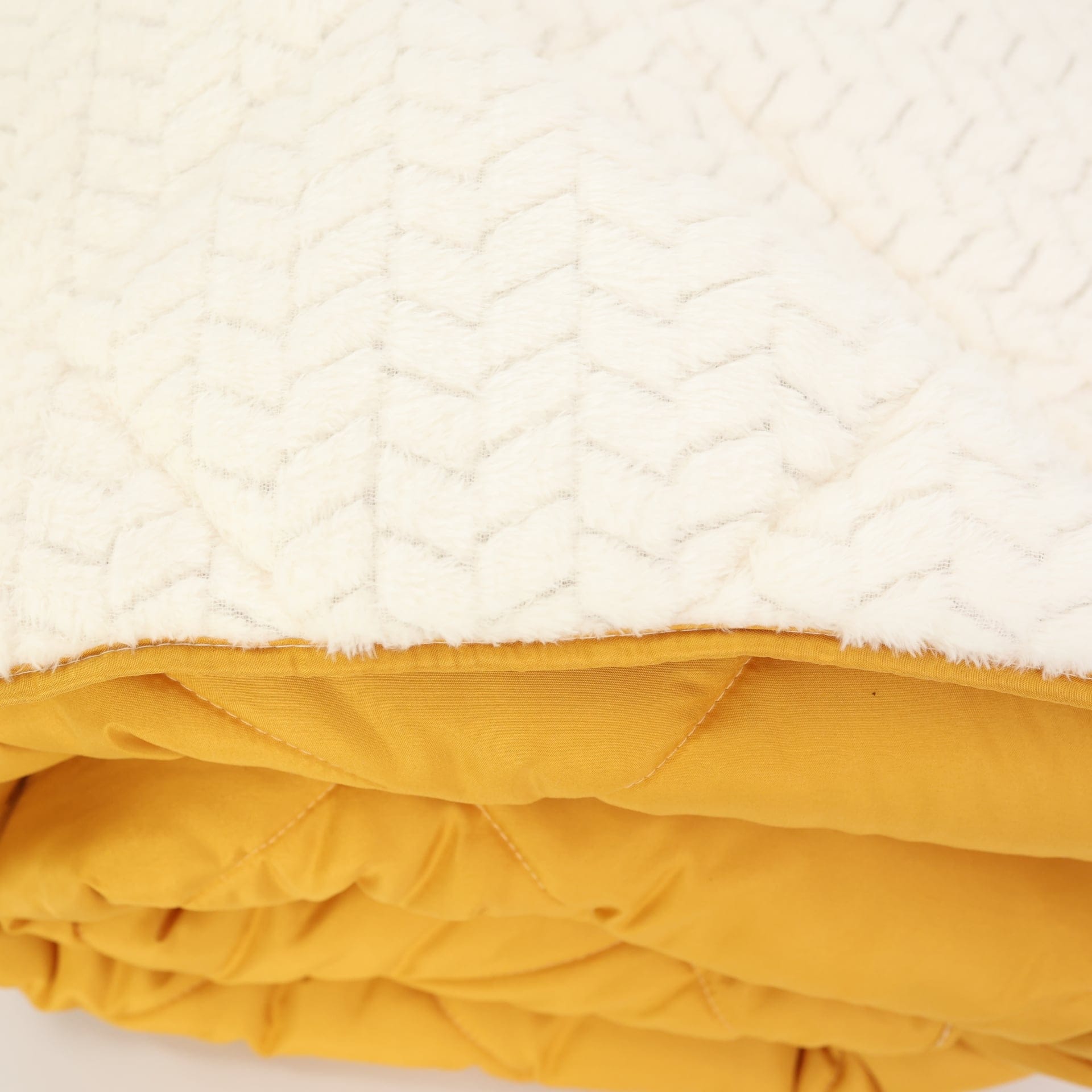 Олекотена завивка шерпа Коузи Горчица 200/210см