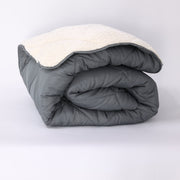 Олекотена завивка шерпа Коузи Графит 200/210см