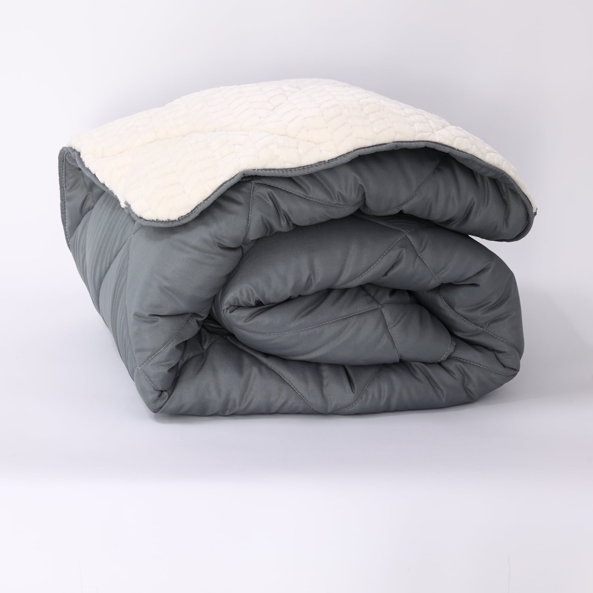 Олекотена завивка шерпа Коузи Графит 200/210см