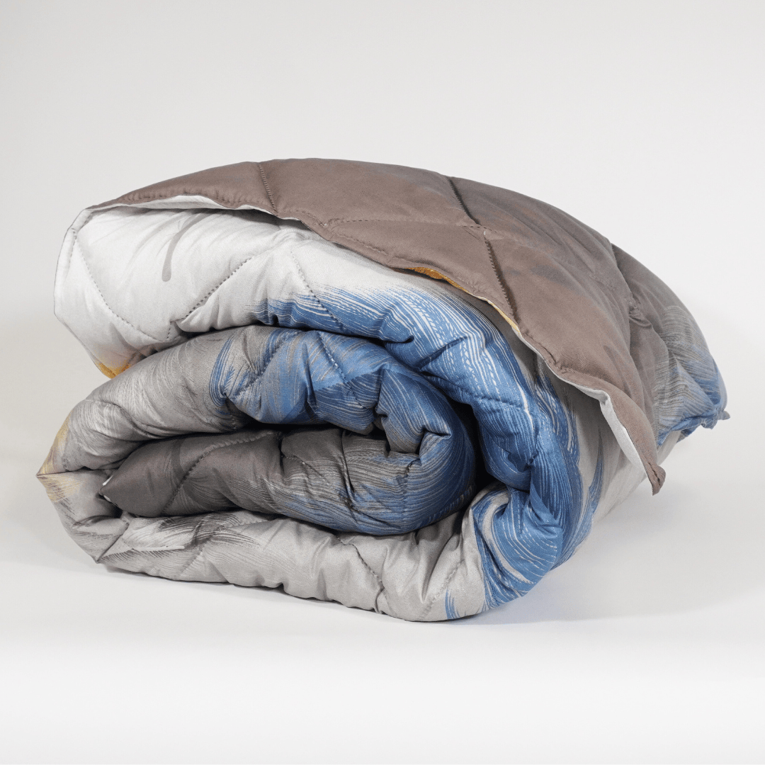 Зимна олекотена завивка за спалня Платин 200/210 см.