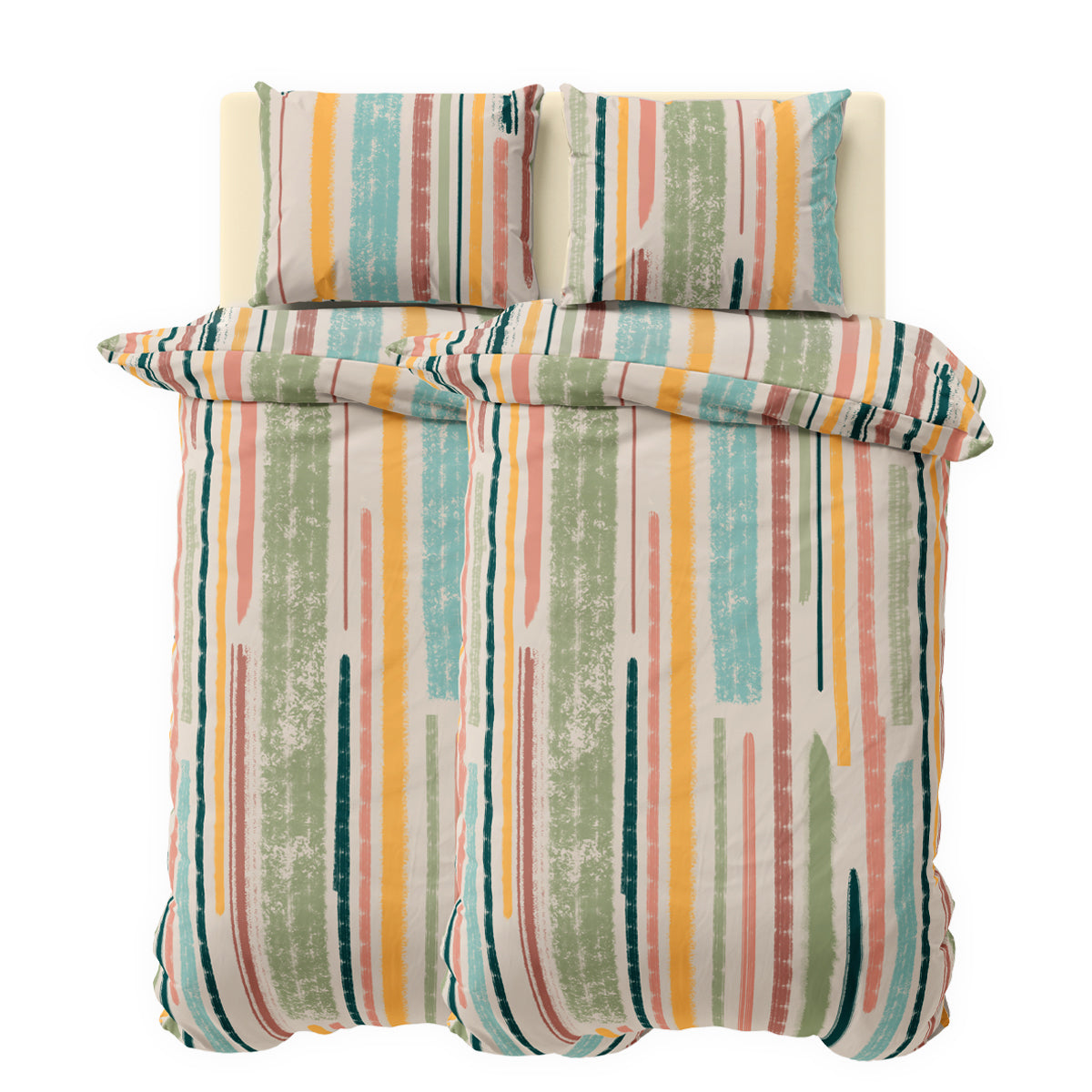 Спално бельо ХЕПИ, 100% Памук Ранфорс, 5 части