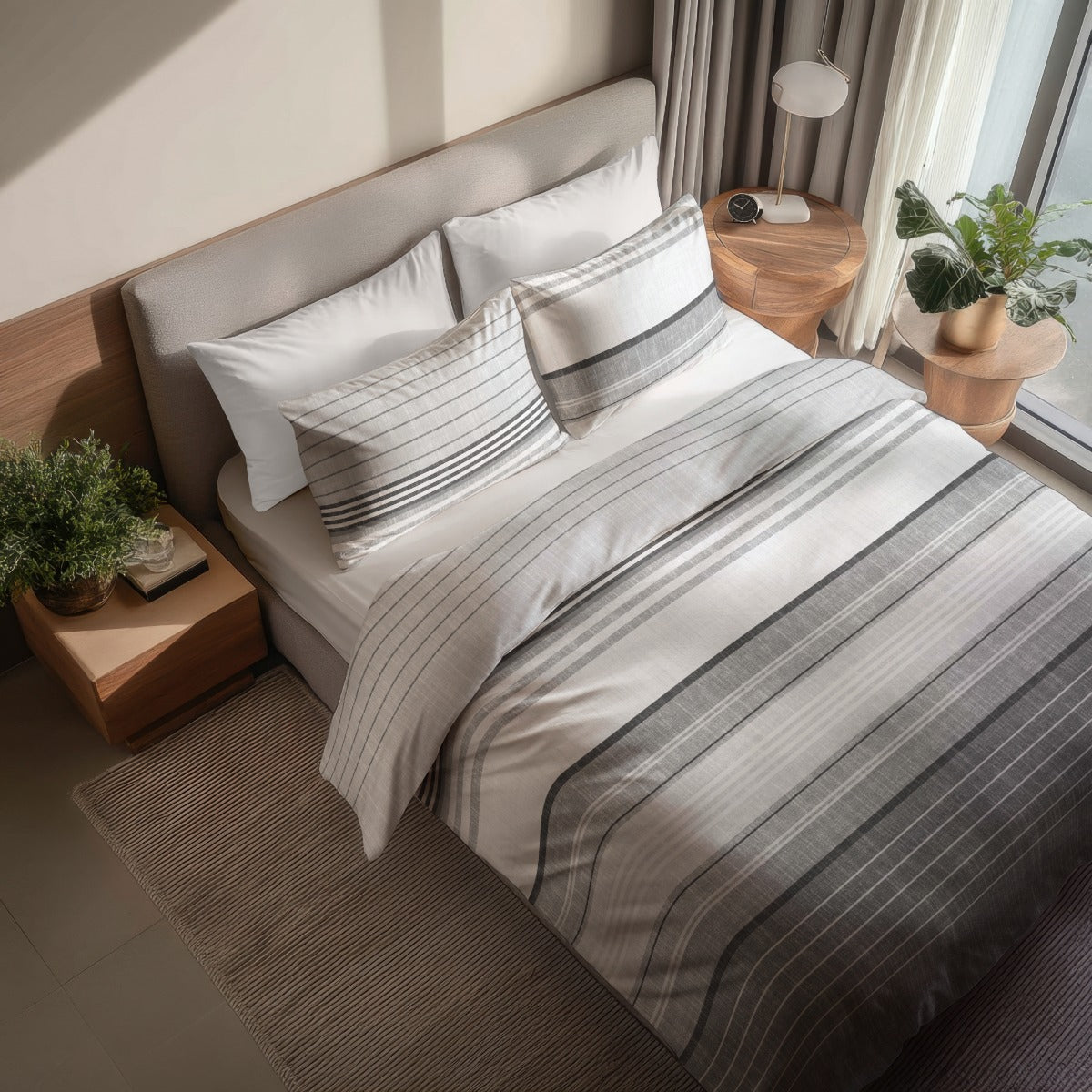 Спално бельо АТОС, 100% Памучен ранфорс, 4 части