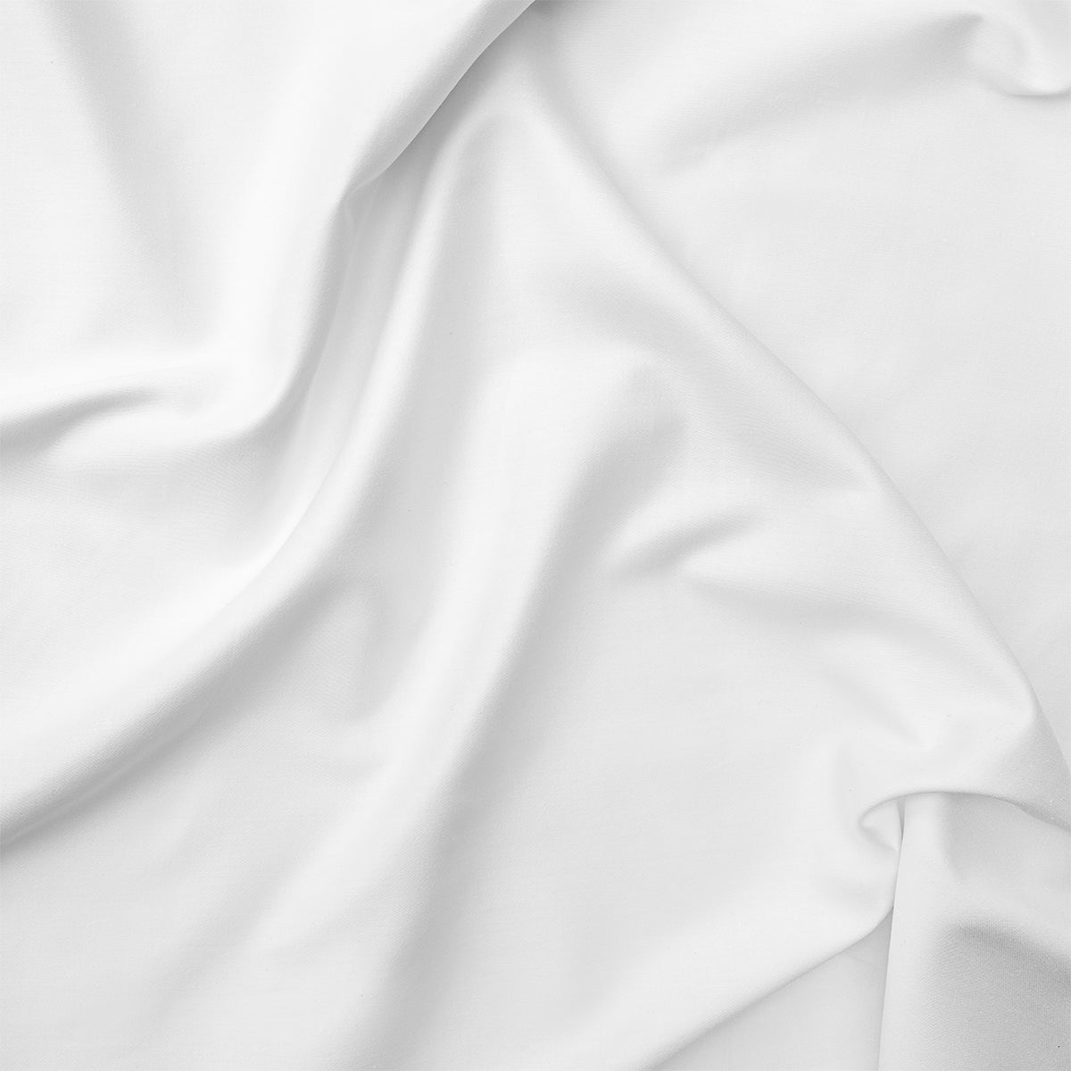 Чаршаф с ластик БЯЛ, 100% Памучен сатен, 160/200/25 см