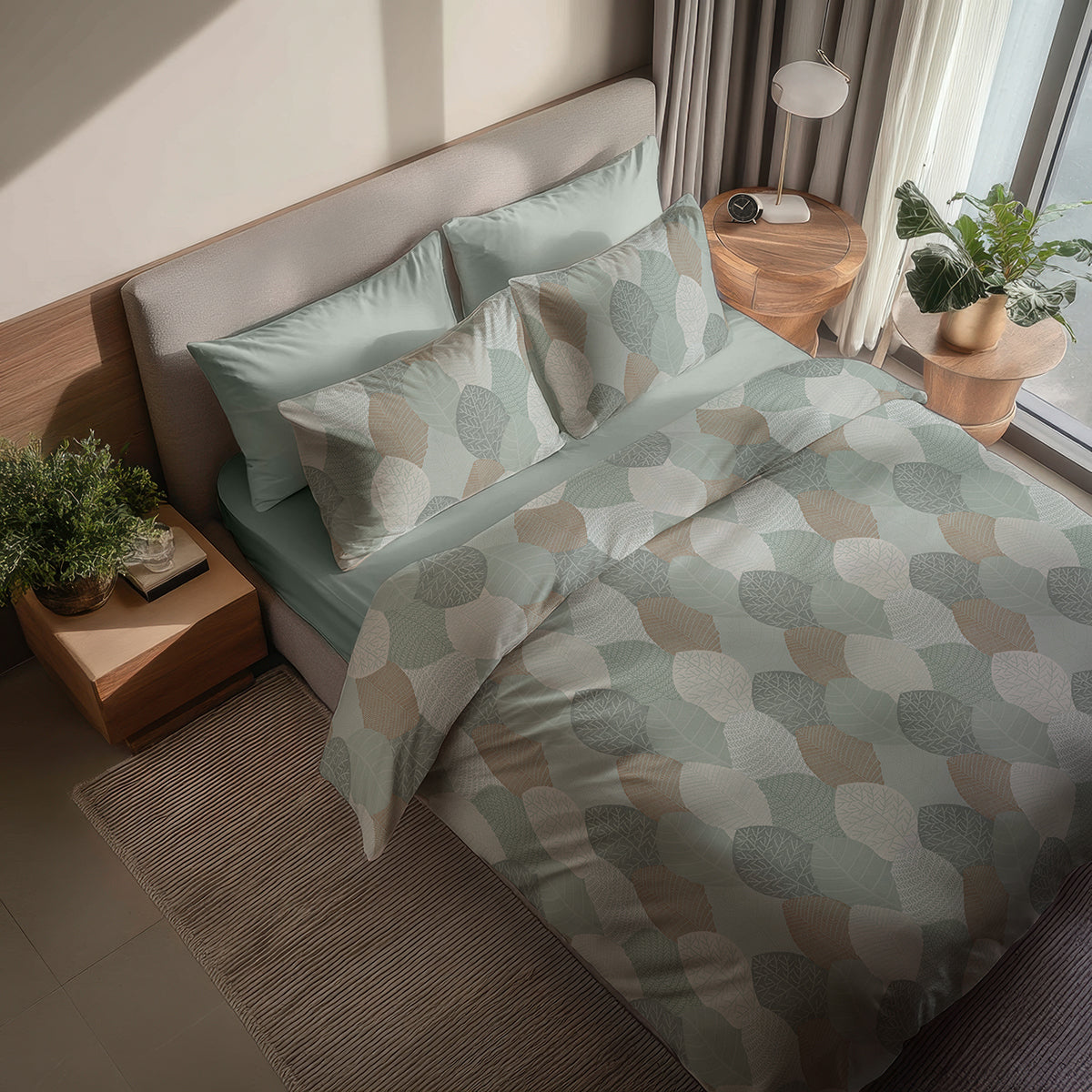 Спално бельо ФОРЕСТ, 100% Памук Ранфорс, 4 части