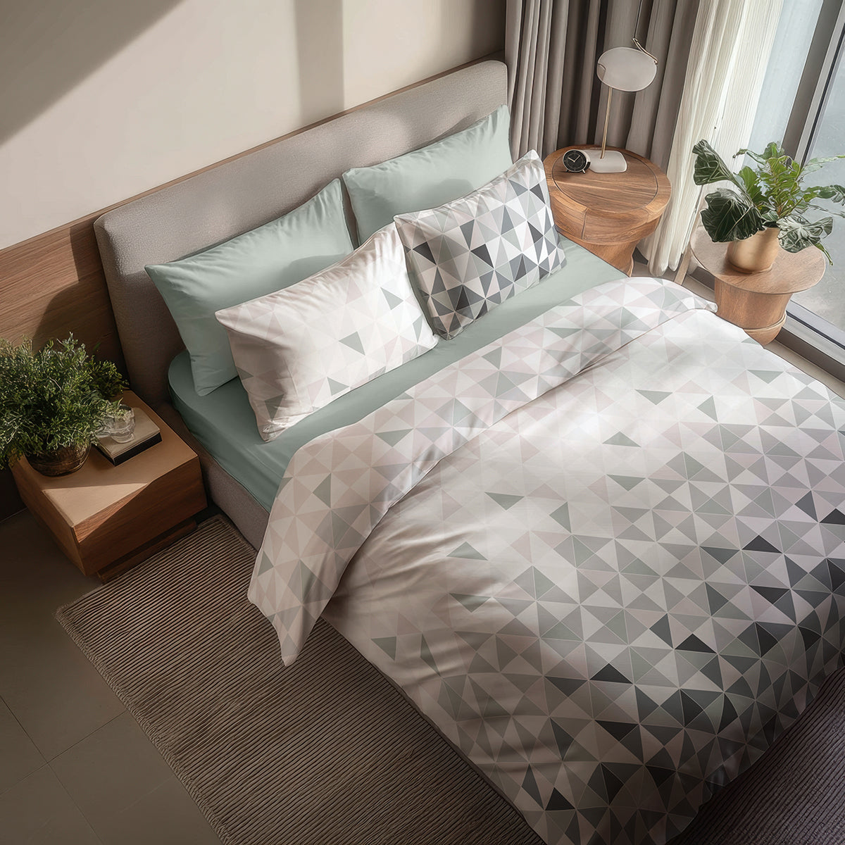 Спално бельо ТАЙЛЪР, 100% Памук Ранфорс, 3 части