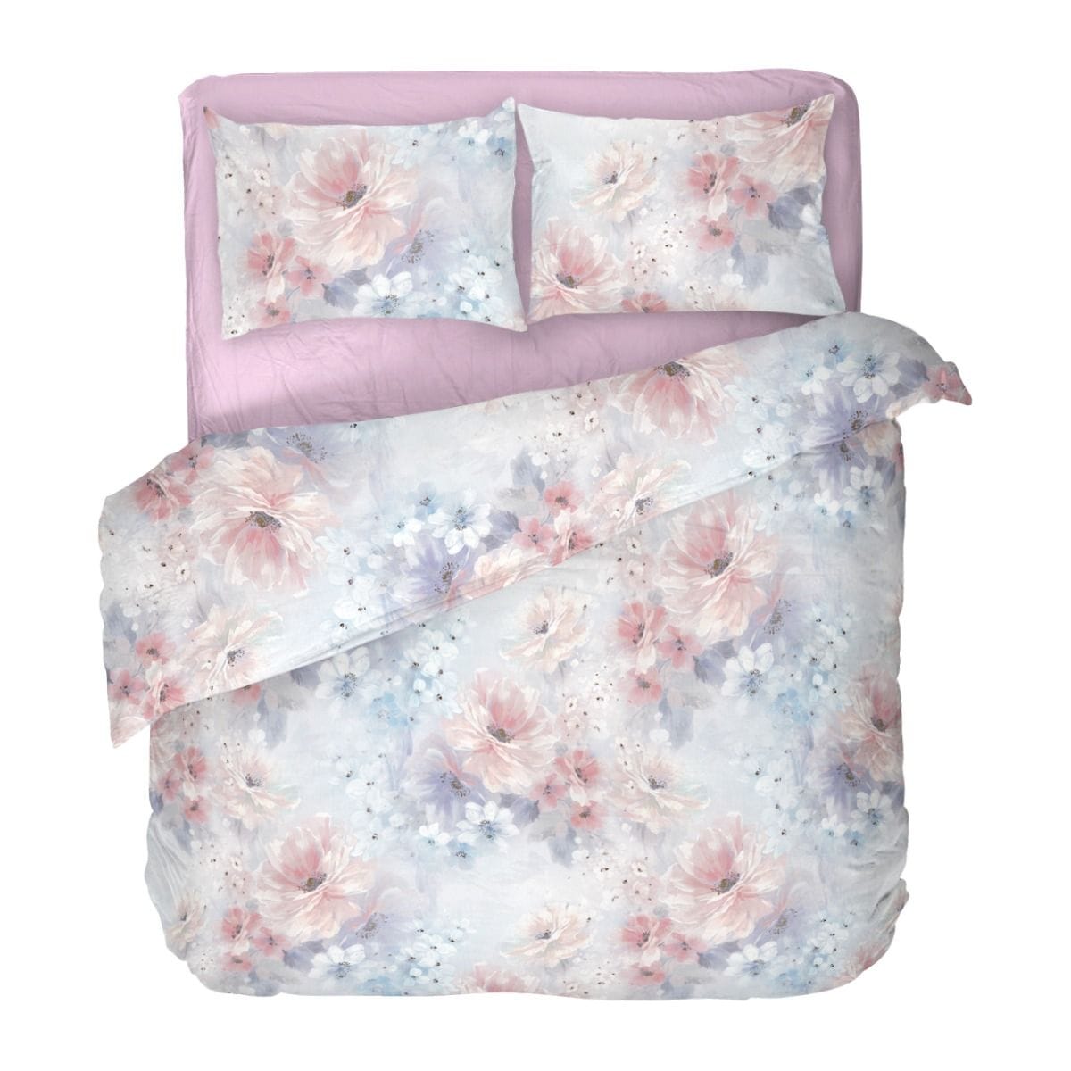 Пастелно Спално Бельо АНАБЕЛ, 100% Памук Ранфорс, 4 части