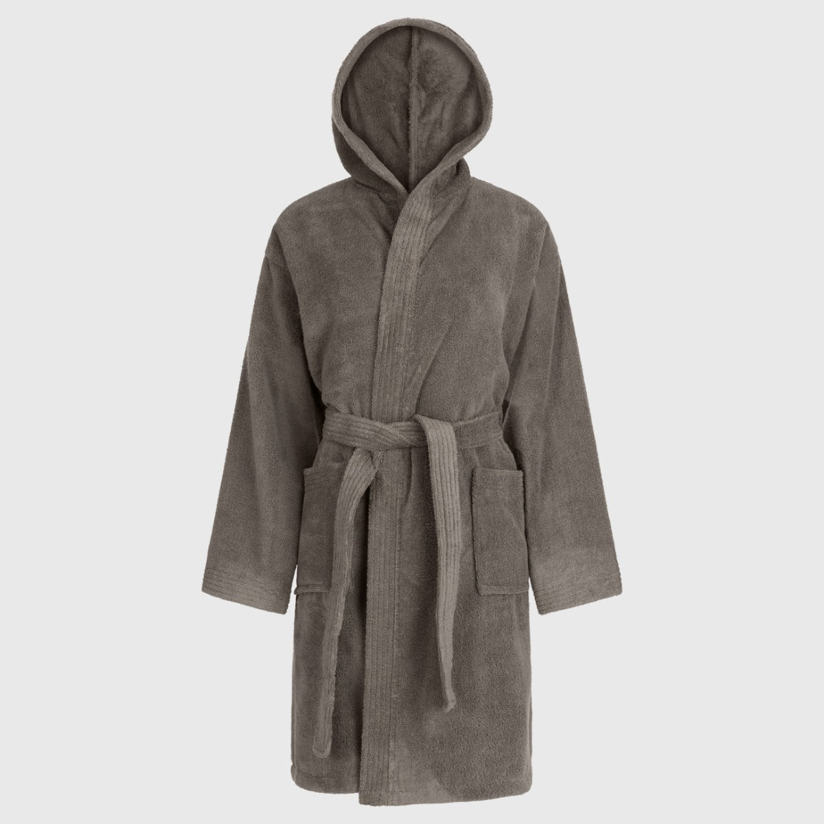 Халат за баня БАМБУК СИВО-КАФЯВ, L/XL