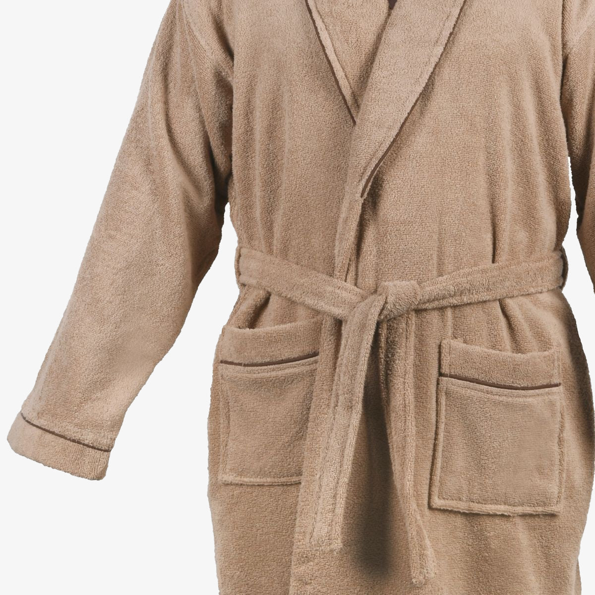 Качествен Халат за Баня, L/XL, ХАВАНА БЕЖ