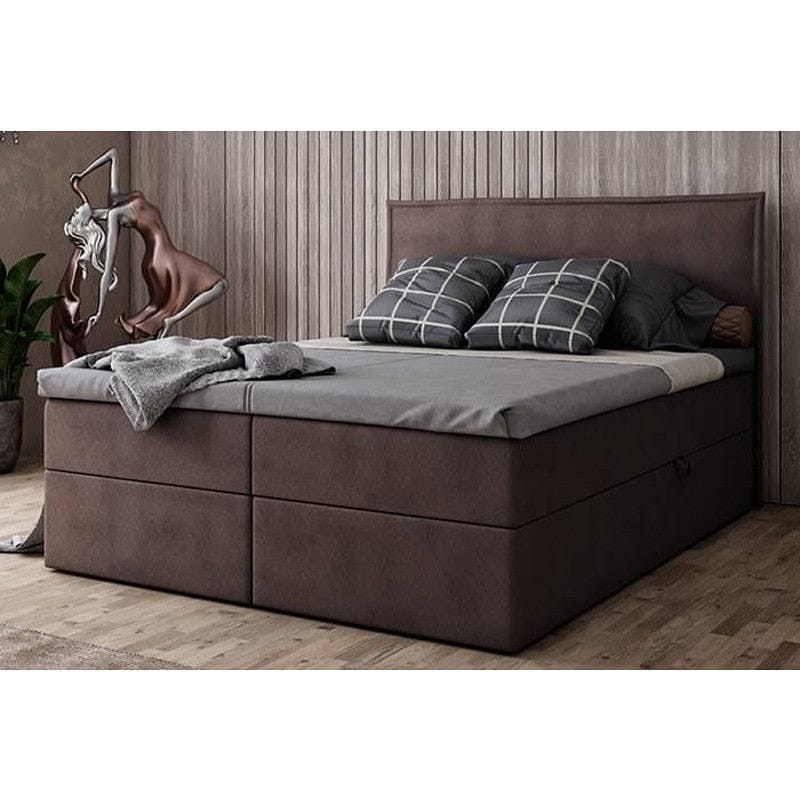 СПАЛНЯ БОКССПРИНГ БАЛИ - BROWN - MATTRO