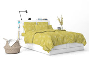Жълто Спално Бельо ГРЕЙС 2, 100% Памук ранфорс, 4 части