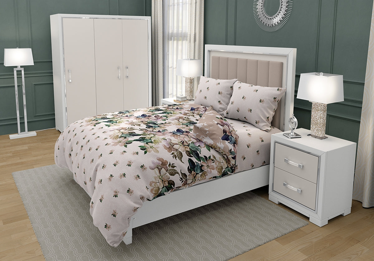 Винтидж спално бельо ЛАУРА,100% памук ранфорс, 3 части