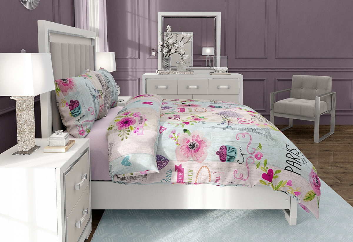 Спално Бельо МОН АМУР, 100% Памук Ранфорс, 4 части