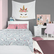 Детско Спално Бельо ЕДНОРОГ, 100% памук Ранфорс, 3 части