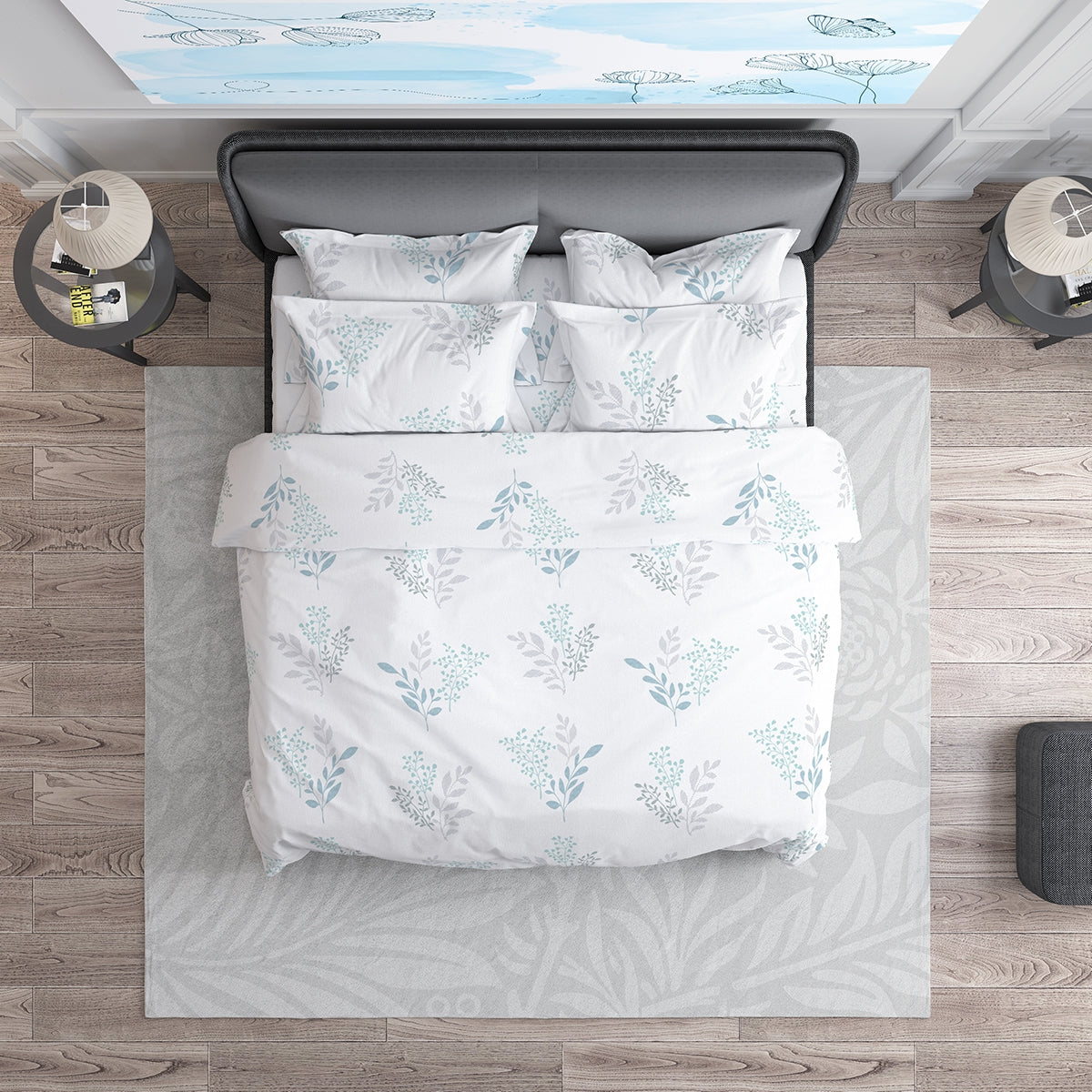 Памучно Спално Бельо ВИКТОРИЯ 2, 100% Памук Ранфорс, 4 части