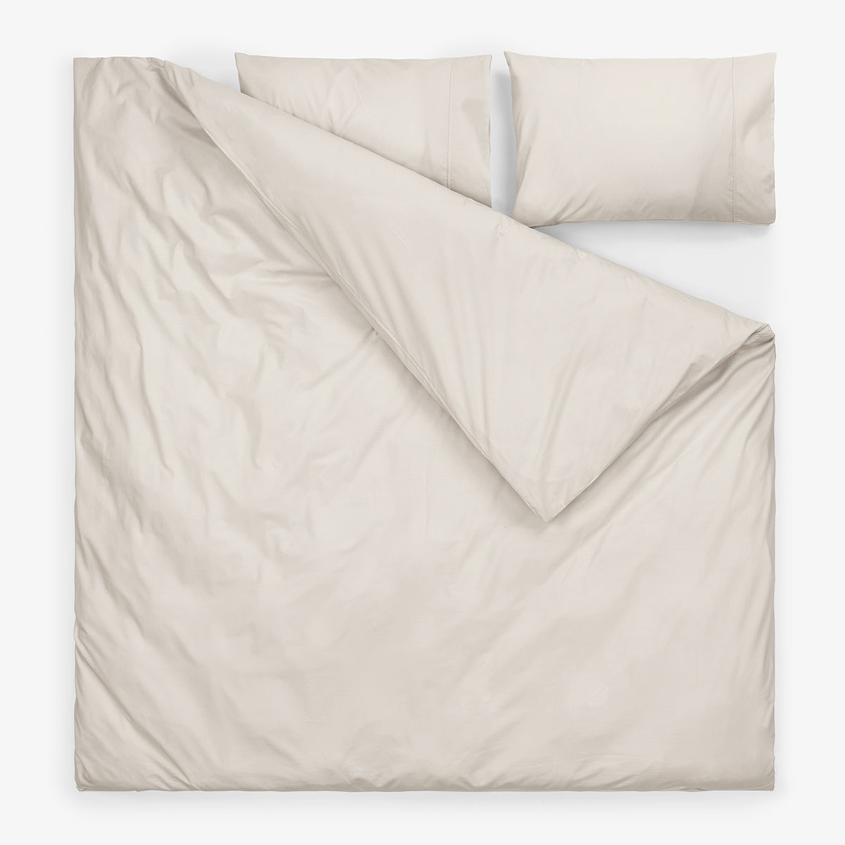 Спално бельо ПЕРКАЛ СВЕТЛО СИВ, 3 части