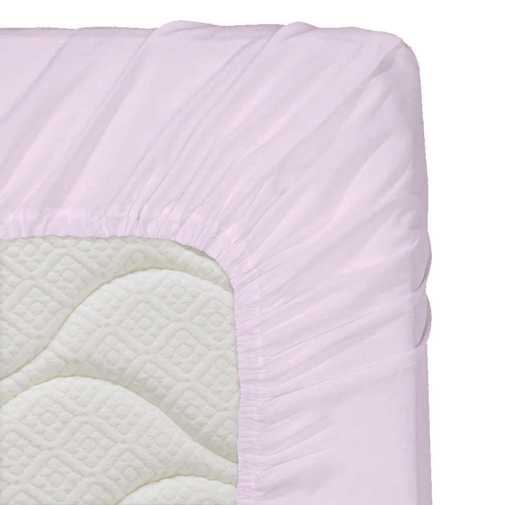 Бебешки чаршаф с ластик СВЕТЛО ЛИЛАВО, 70/140/16 см