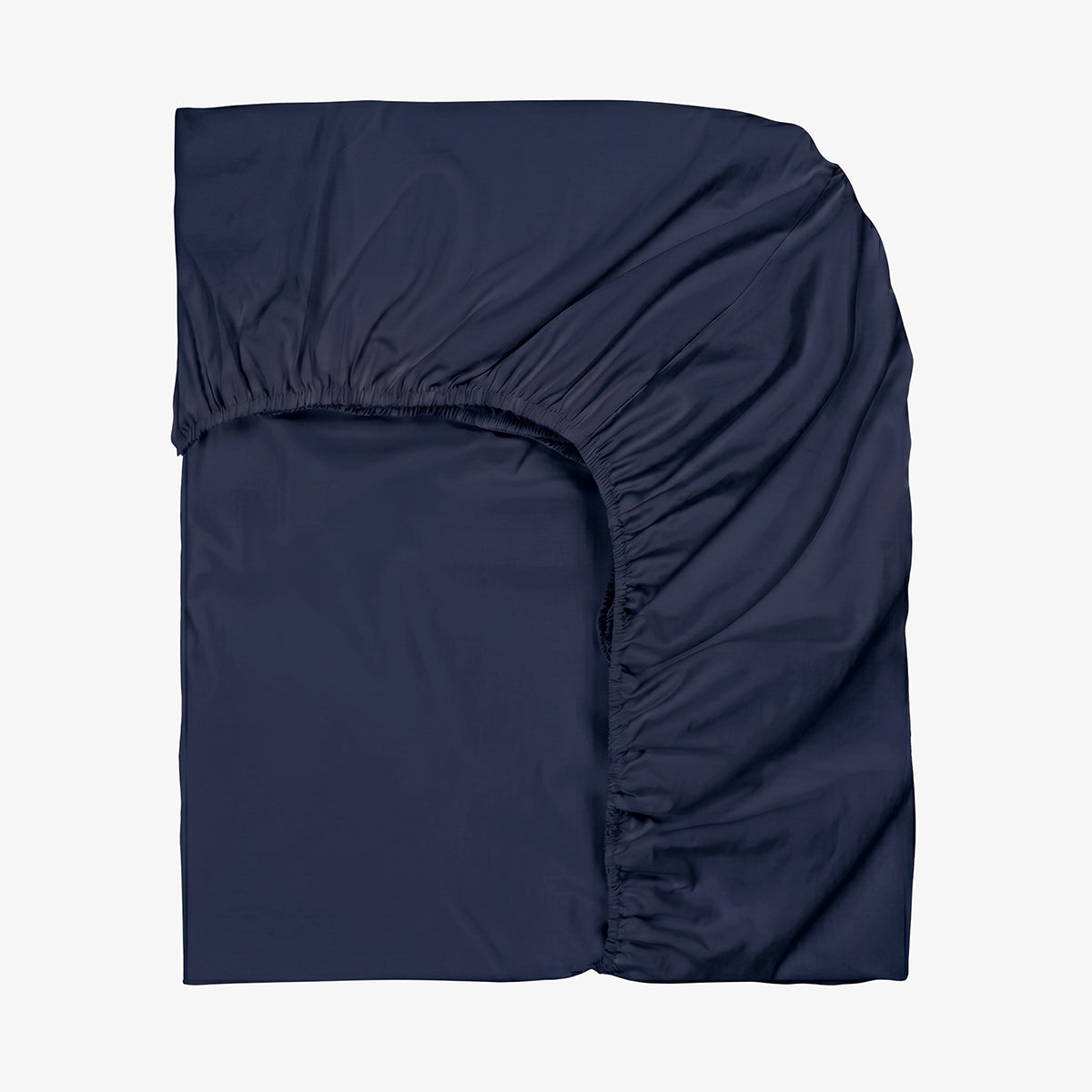 Чаршаф с ластик ДЕНИМ СИН, 100% памук ранфорс, 140/200/30 см