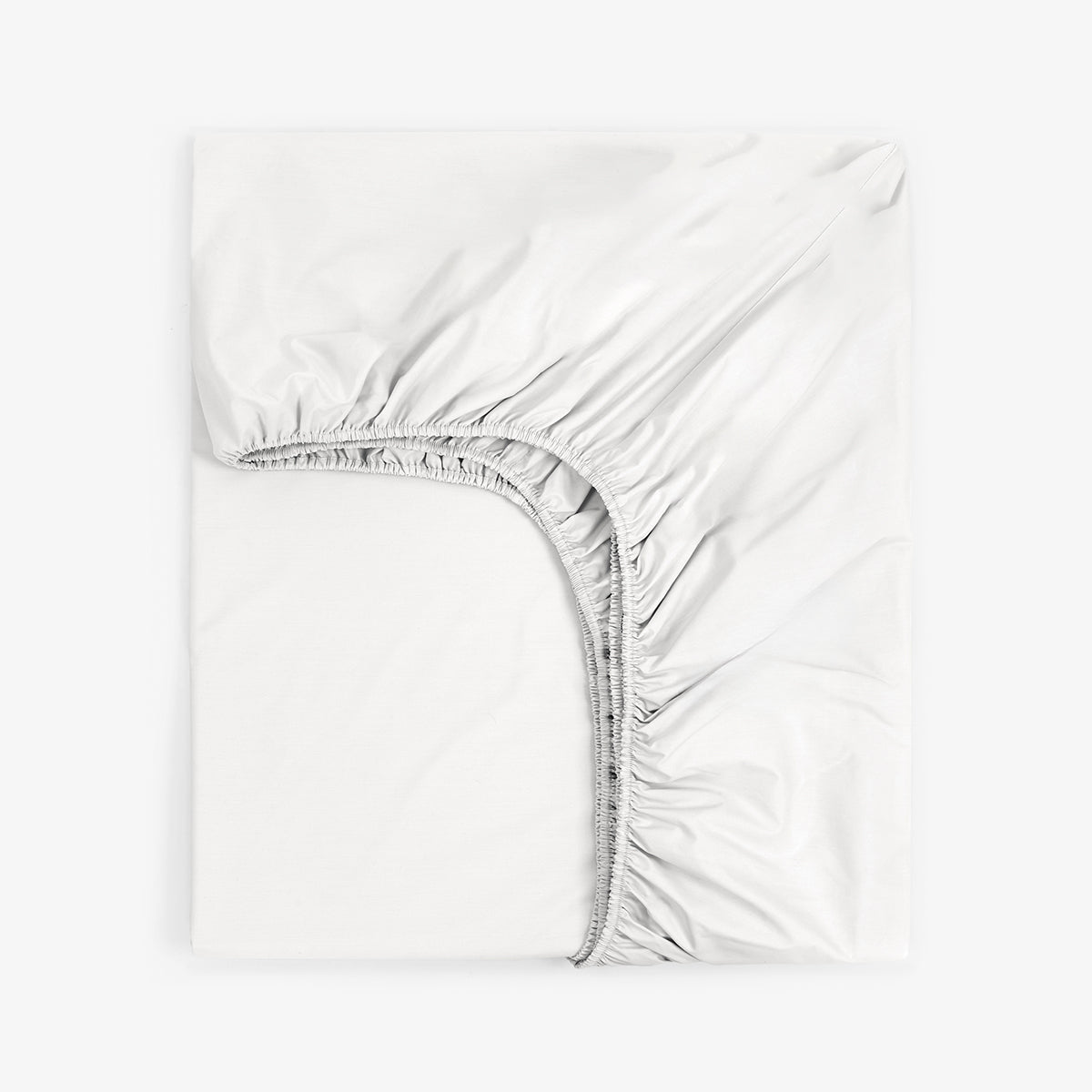 Чаршаф с ластик БЯЛО ПЕРКАЛ, 180/200/30