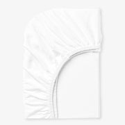 Чаршаф с ластик БЯЛ, 100% Памук ранфорс