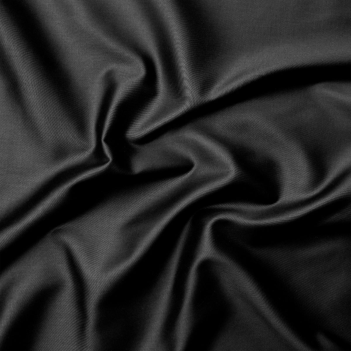 Долен чаршаф ЧЕРНО 240/260 см, 100% Памучен сатен