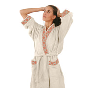 Къс Халат за Баня Фолклор ЕКРЮ, S/M