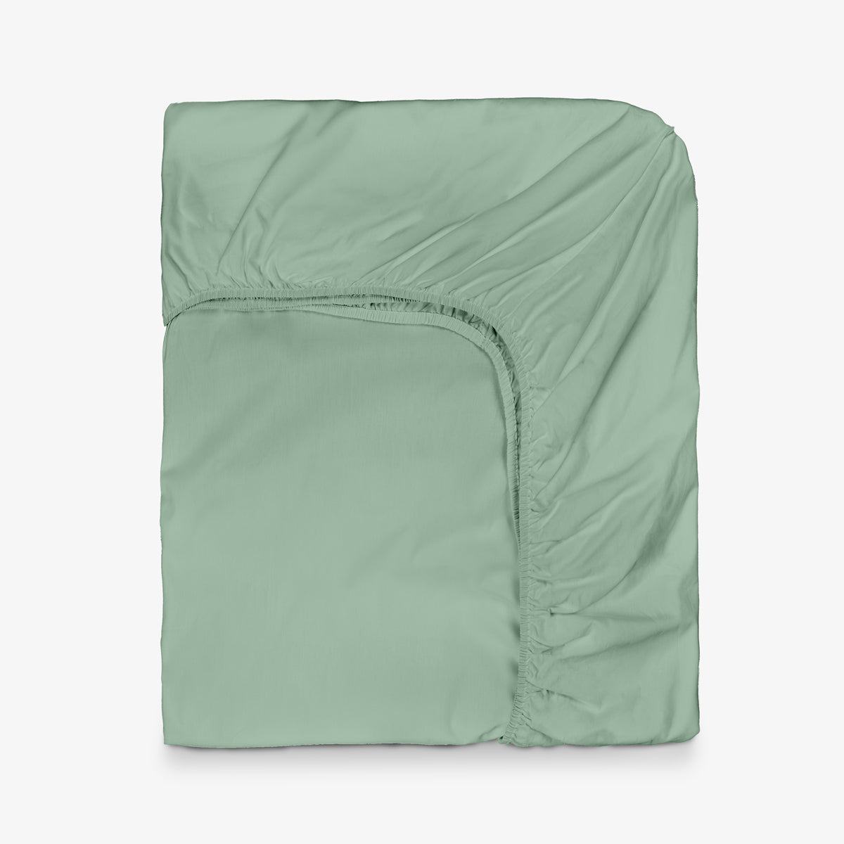 Чаршаф с ластик НЮАНСИ ЗЕЛЕН, 100% памук ранфорс, 180/200/30 см