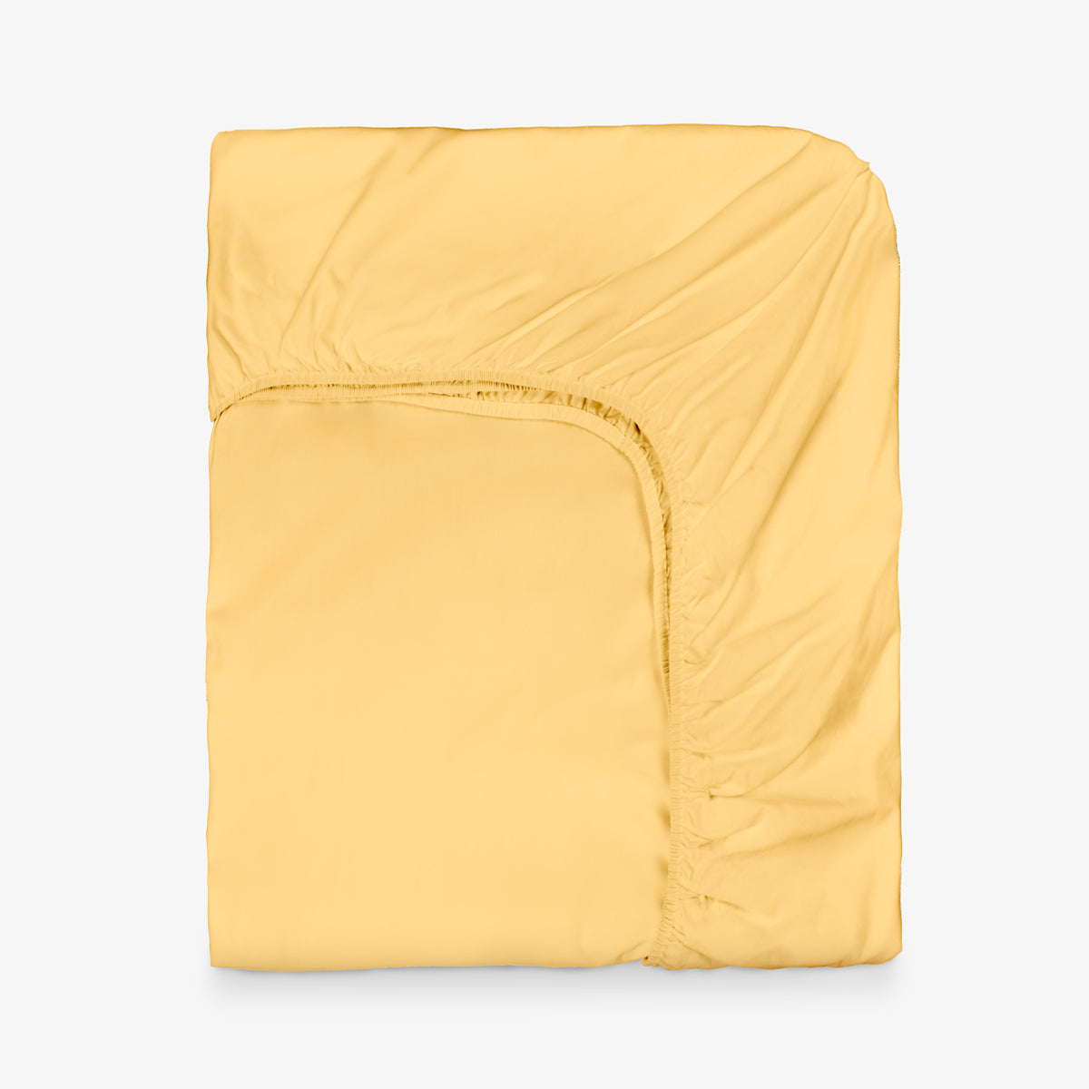 Чаршаф с ластик НЮАНСИ ЖЪЛТО, 100% памук ранфорс, 180/200/30 см