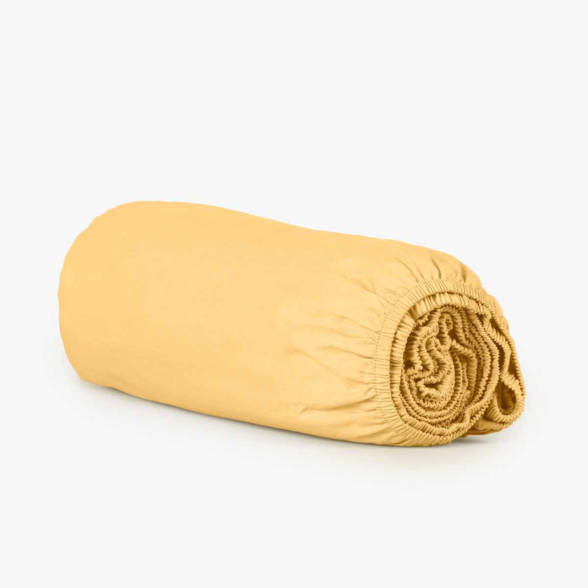 Чаршаф с ластик НЮАНСИ ЖЪЛТО, 100% памук ранфорс, 180/200/30 см