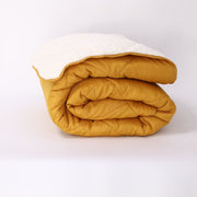 Олекотена завивка шерпа Коузи Горчица 150/210см