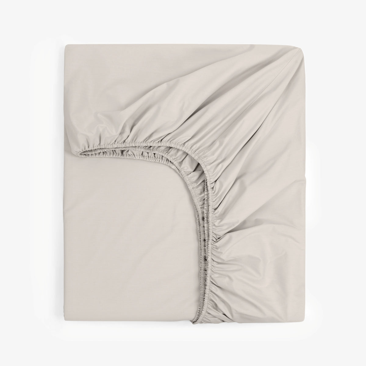 Чаршаф с ластик СВЕТЛО СИВ ПЕРКАЛ, 160/200/30